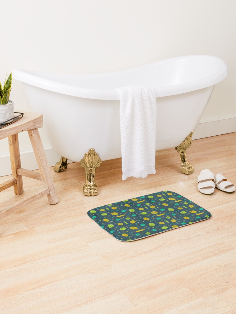 Thumbnail 2 of 6, Bath Mat, Pattern: Plastic Beads designed and sold by chickfish.
