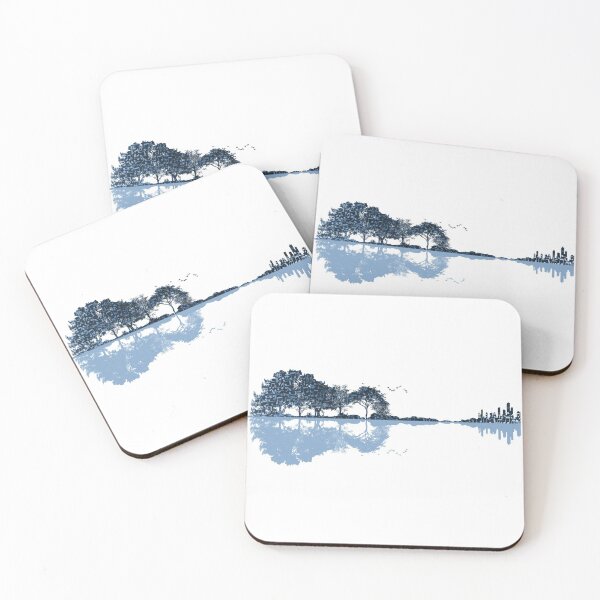 Item preview, Nature Guitar - Musical Notes - Blue designed and sold by maryedenoa.