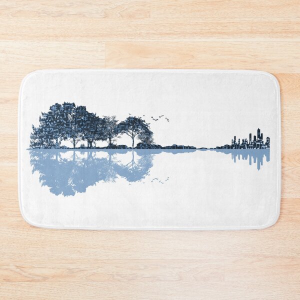Item preview, Nature Guitar - Musical Notes - Blue designed and sold by maryedenoa.
