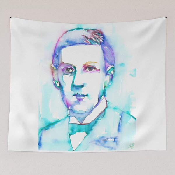 Item preview, H. P. LOVECRAFT - watercolor portrait.7 designed and sold by lautir.