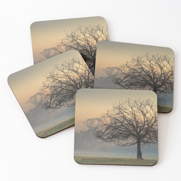 Item preview, A single tree stands in the soft mist of the morning. designed and sold by WordTasker.