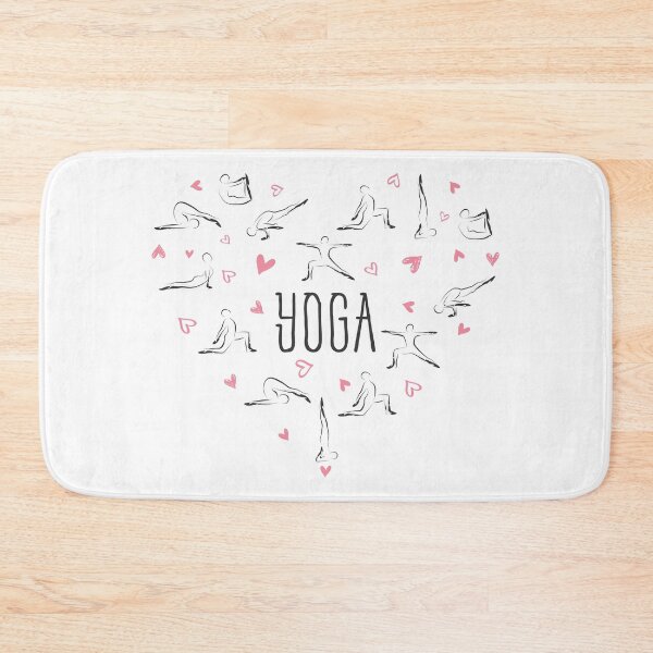 Item preview, Yoga poses in shape of a heart designed and sold by sashica.