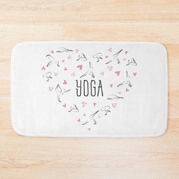 Item preview, Yoga poses in shape of a heart designed and sold by sashica.