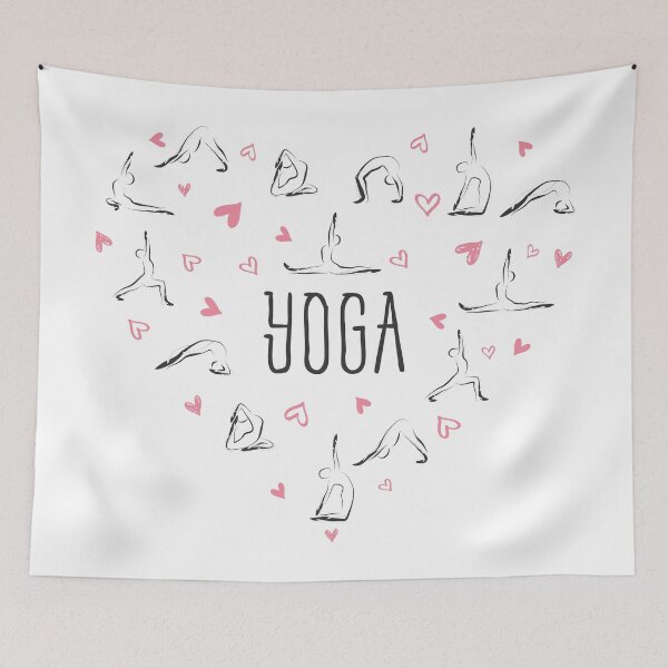 Item preview, Yoga poses in shape of a heart designed and sold by sashica.