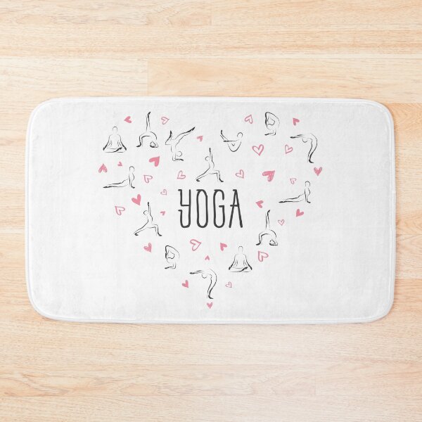 Item preview, Yoga poses in shape of a heart designed and sold by sashica.