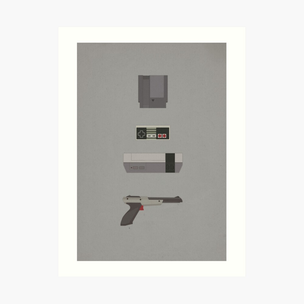 8-Bit love (NES) Art Print