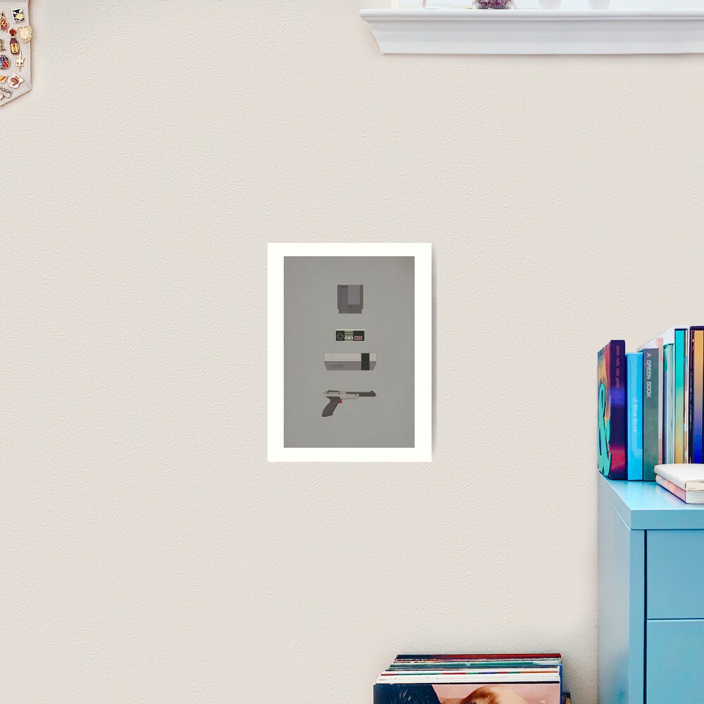 8-Bit love (NES) Art Print