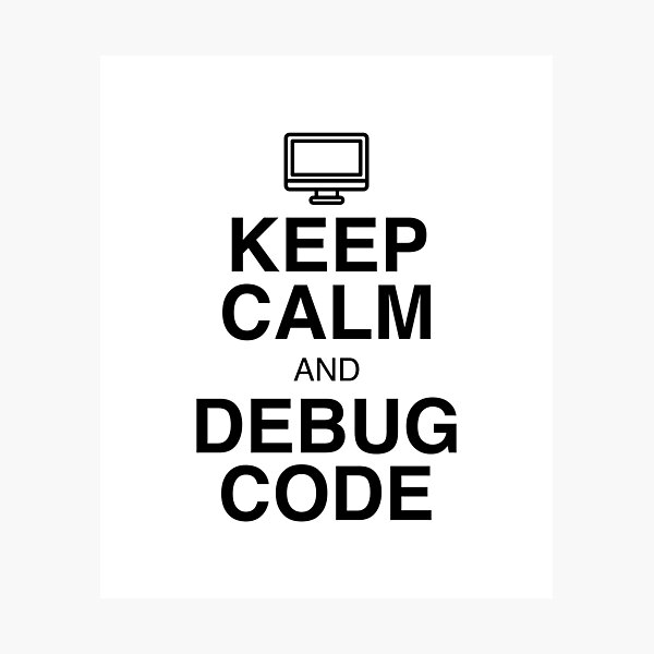 Artikel-Vorschau von Behalten Sie Ruhe und debuggen Sie Code, designt und verkauft von Evelyusstuff.