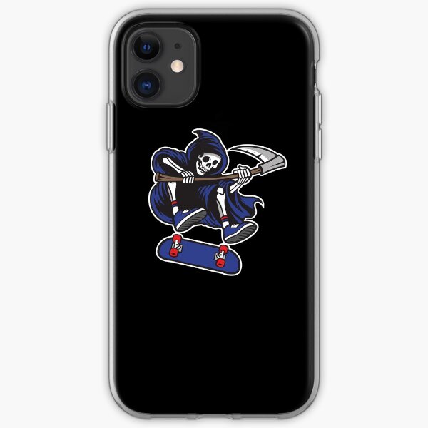Skateboarding Grim Reaper iPhone Soft Case