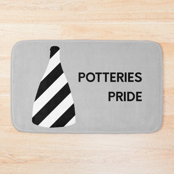 Item preview, "Potteries Pride" Black and White Bottle Kiln original gift design designed and sold by StokeTees.