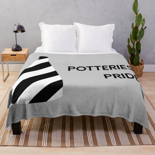 Item preview, "Potteries Pride" Black and White Bottle Kiln original gift design designed and sold by StokeTees.