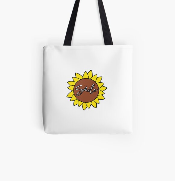 Sunflower Smile All Over Print Tote Bag