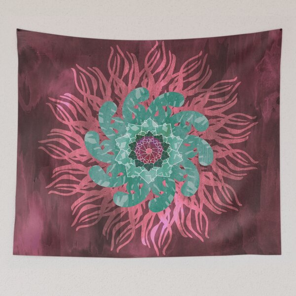 Item preview, Mandala Madness - Pink Turquoise designed and sold by stellapappi.
