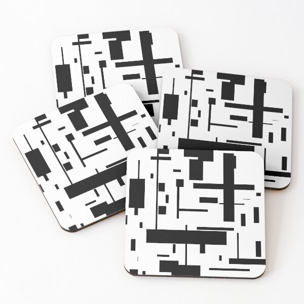 Item preview, Art black red bars shape designed and sold by paul-zenek.