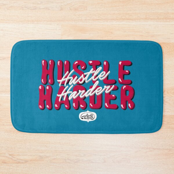 Item preview, Hustle Harder Pop Culture Lettering Art (Blue) designed and sold by mydoodlesateme.