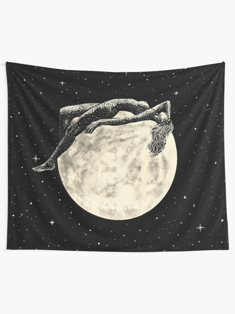 Alternate view of Luna's Rest Tapestry