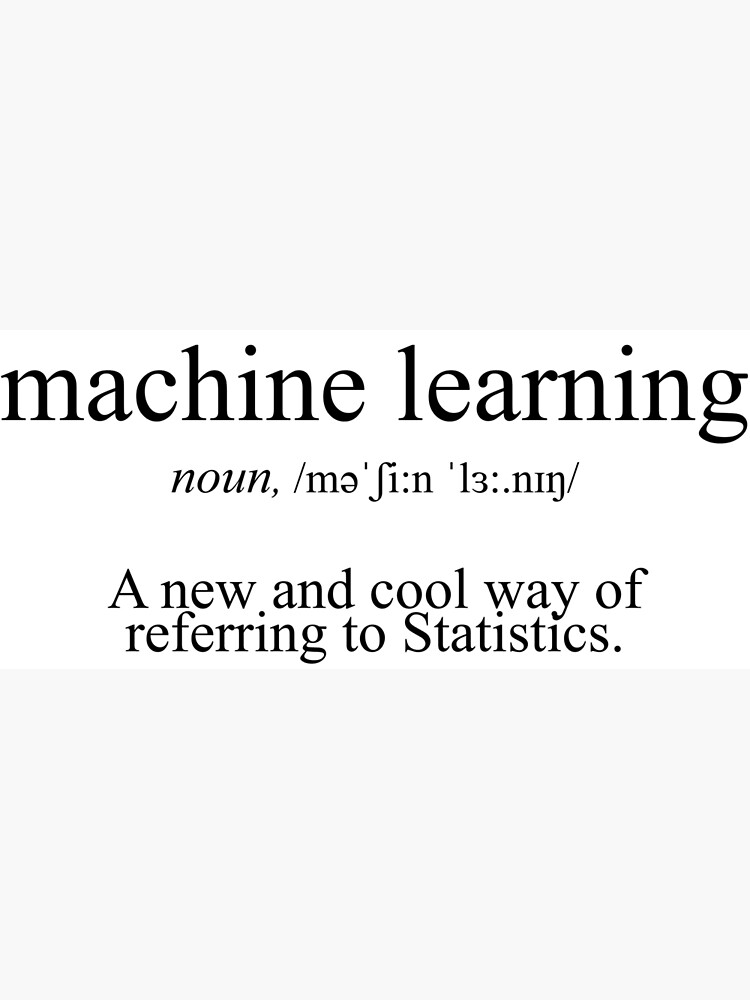  machine learning dictionary definition poster by alexpng redbubble