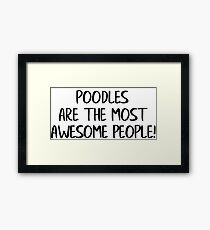 Poodle, Gift, Art, Dog Breed Framed Print