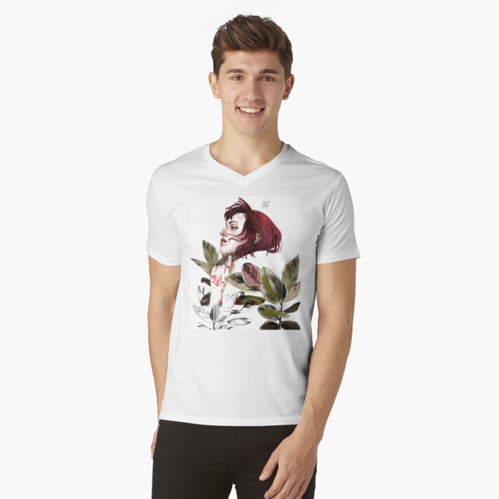 Broken heart Camiseta de cuello en V