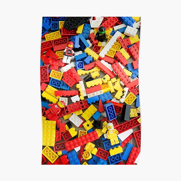 dispersé et prêt à construire. Poster