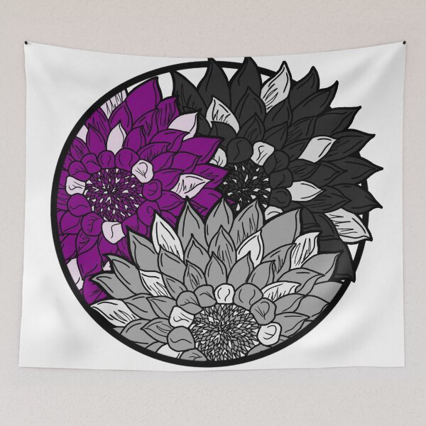 Item preview, Asexual Pride Flower designed and sold by JaiSzos.