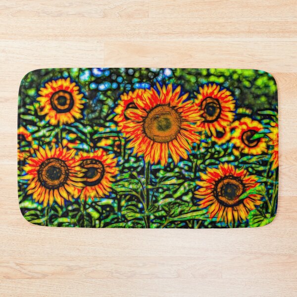 Item preview,  Sunflowers Stained Glass Art designed and sold by Londonimages.