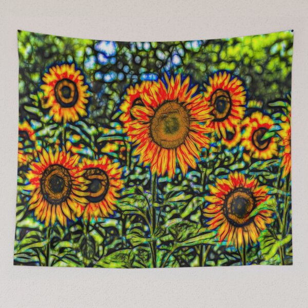 Item preview,  Sunflowers Stained Glass Art designed and sold by Londonimages.