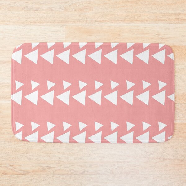 Item preview, Salmon pink triangles pattern Geometric design designed and sold by Kirovair.