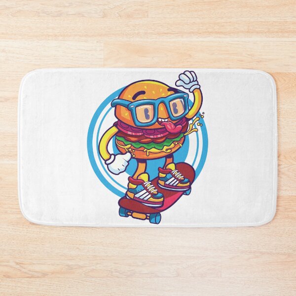 Item preview, Burger skate designed and sold by wolfncat.