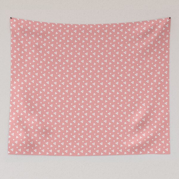 Item preview, Salmon Pink Small Triangles Pattern Geometric Design designed and sold by Kirovair.