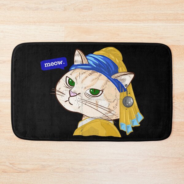 Item preview, CAT WITH A PEARL EARRING designed and sold by aydapadi.