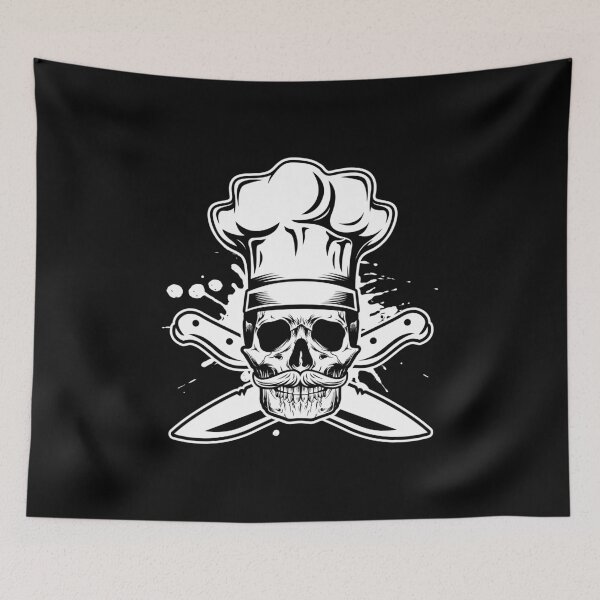 Item preview, Skull Butcher Professional Head Chef Gift Idea designed and sold by haselshirt.