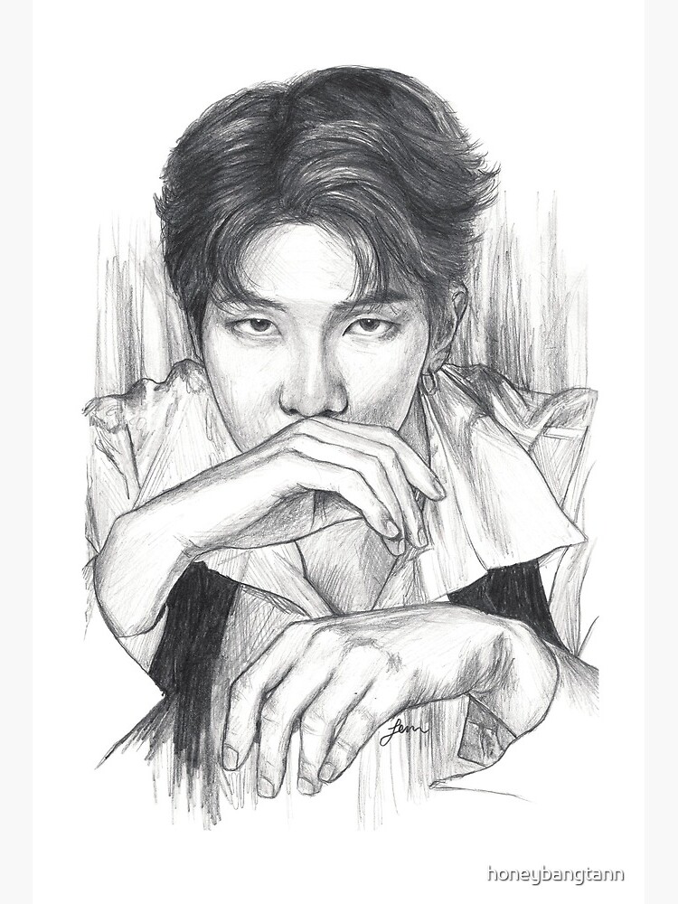 BTS V Kim Taehyung pencil drawing // BTS army - YouTube
