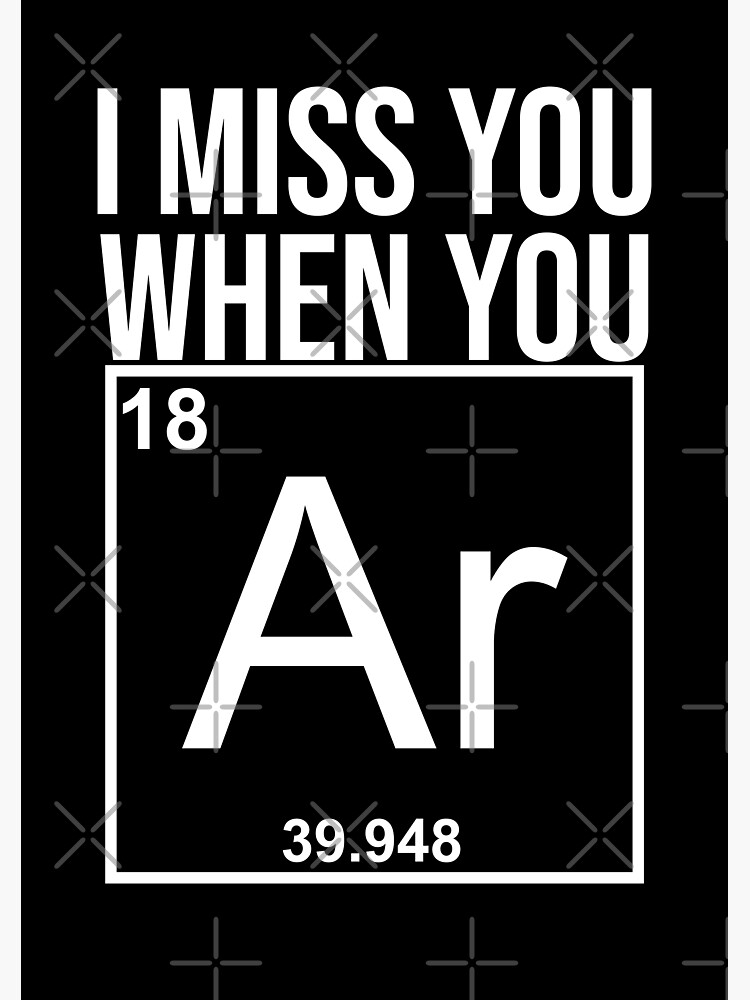 Discover I miss you when you ... Premium Matte Vertical Poster