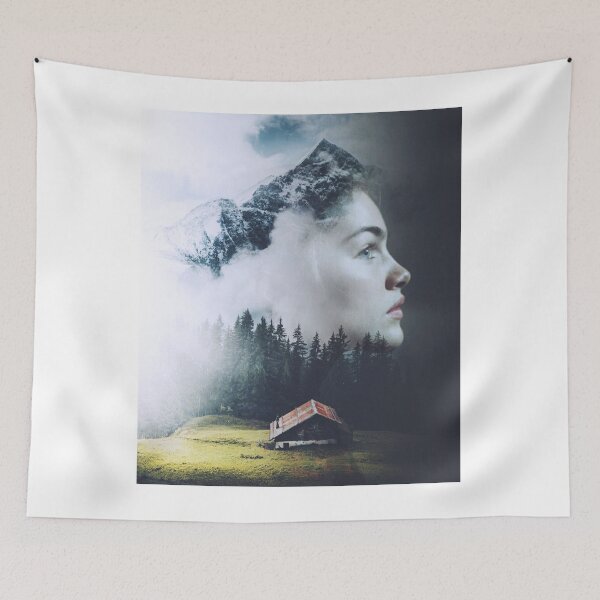 Item preview, DOUBLE EXPOSURE FEMALE PORTRAIT designed and sold by KachaniArt.