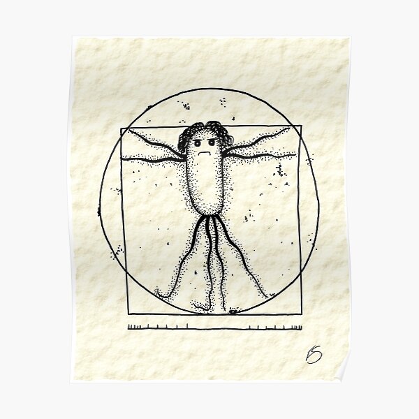 Vitruvian Bug Poster Poster