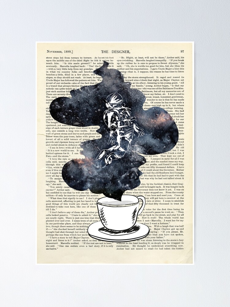 Alternate view of A Cup of Dreams - Astronaut/Universe Poster