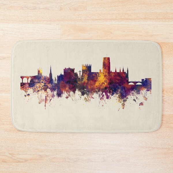 Item preview, Durham England Skyline Cityscape designed and sold by ArtPrints.