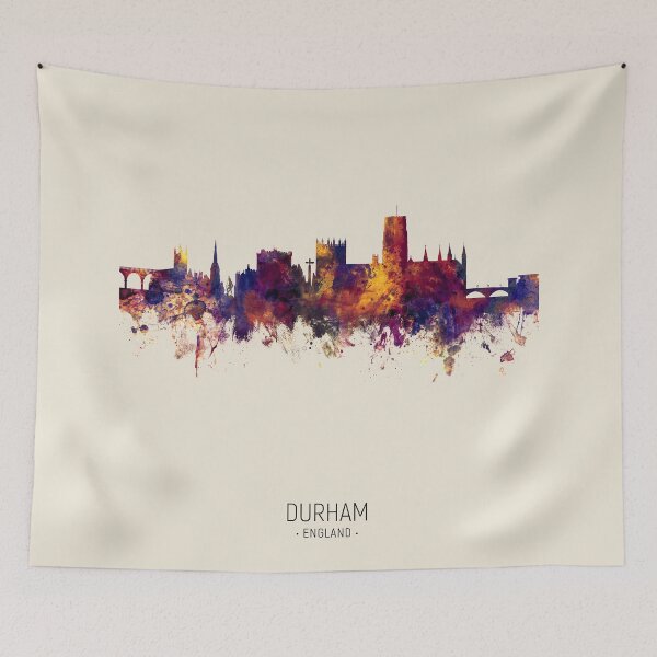Item preview, Durham England Skyline Cityscape designed and sold by ArtPrints.