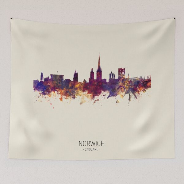 Item preview, Norwich England Skyline designed and sold by ArtPrints.