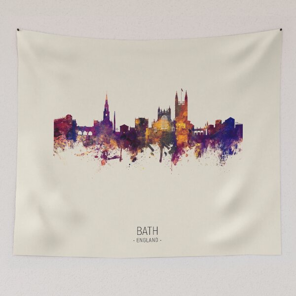 Item preview, Bath England Skyline Cityscape designed and sold by ArtPrints.