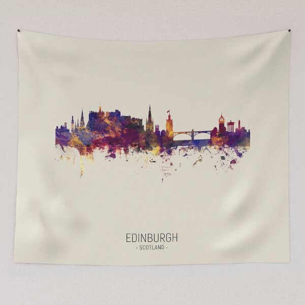 Item preview, Edinburgh Scotland Skyline designed and sold by ArtPrints.
