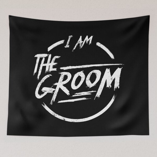 Item preview, I am the groom I Funny Bacherlor Stag Do party design designed and sold by emmjott.