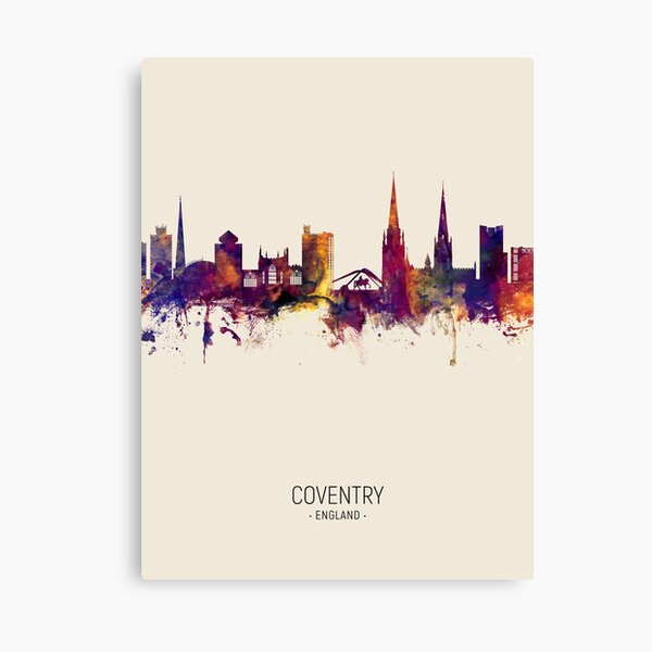 Item preview, Coventry England Skyline designed and sold by ArtPrints.