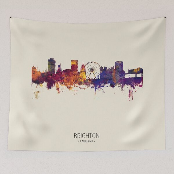 Item preview, Brighton England Skyline designed and sold by ArtPrints.