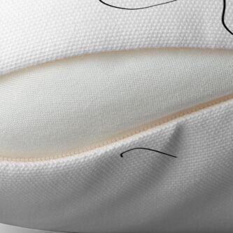 Alternate view of Faces - Line Art Floor Pillow
