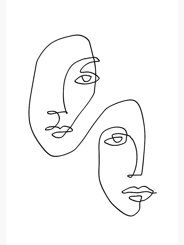 Continuous line drawing beauty woman face Vector Image