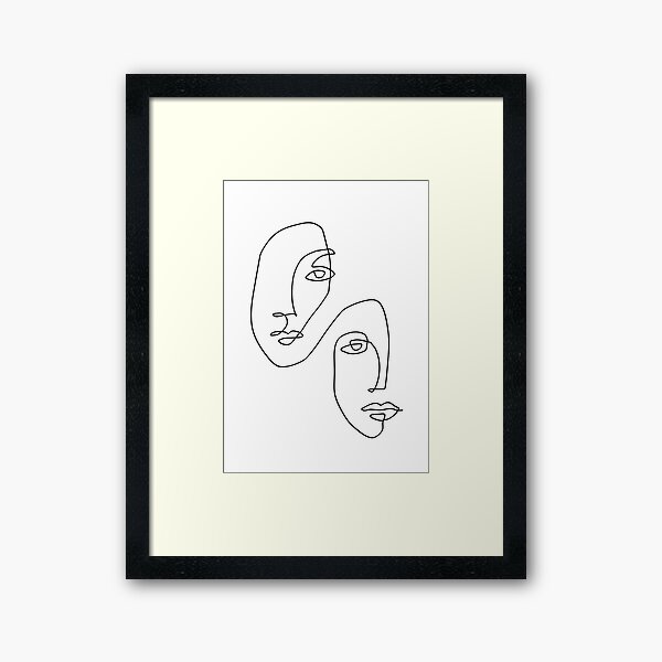 Item preview, Faces - Line Art designed and sold by TheRedFinch.