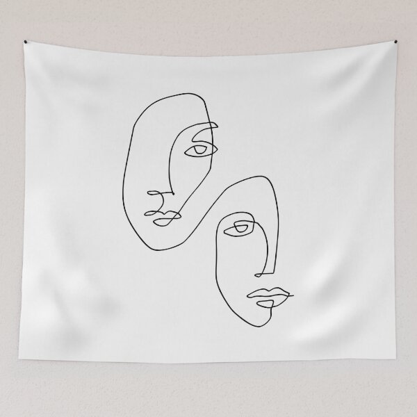 Item preview, Faces - Line Art designed and sold by TheRedFinch.