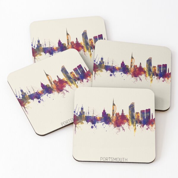 Item preview, Portsmouth England Skyline designed and sold by ArtPrints.